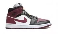 nike air jordan 1 mids 2021 se black dark beetroot